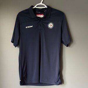 CCM Dark Blue Polo Shirt with Logo